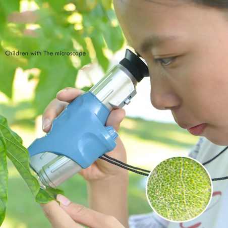 Microscopio de mano para niños | 60x | + set de muestra