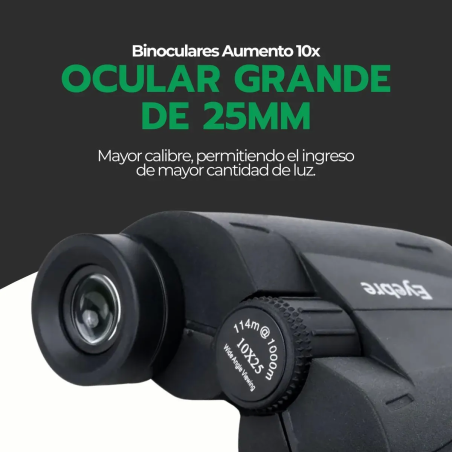 Binocular Táctico 10x25 4K portátil | de alta potencia | Eyebre