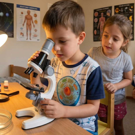 Microscopio para niños mini Kit de laboratorio biológico | 1200x