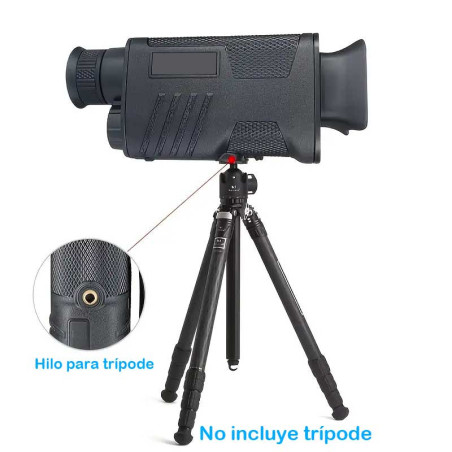 Cámara de visión nocturna Monocular, infrarroja HD de 1080P, Zoom de luz Digital 8X