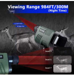 Cámara de visión nocturna Monocular, infrarroja HD de 1080P, Zoom de luz Digital 8X