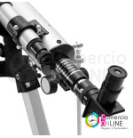 Telescopio Astronómico y terrestre F-90060 675X | barlow 3X + 3 oculares + inversor + filtro lunar