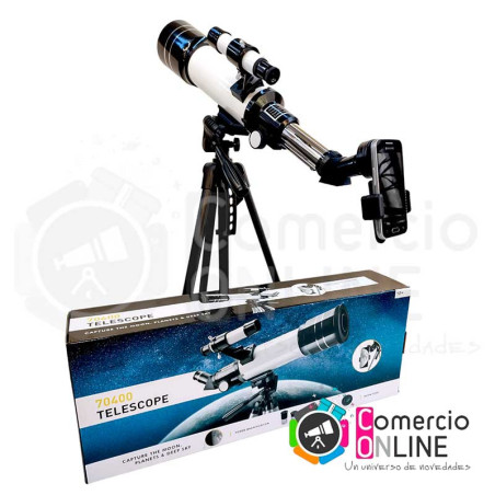 Telescopio Astronómico y terrestre 40070 330X con inversor | Barlow 5X + 3 oculares + filtro lunar