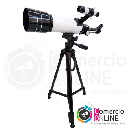 Telescopio Astronómico y terrestre 40070 330X con inversor | Barlow 5X + 3 oculares + filtro lunar