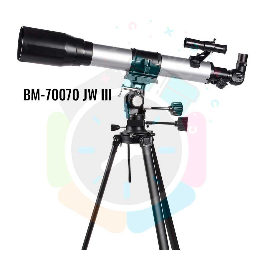Telescopio astronómico BM-70070 JWIII PRO con Barlow 3x + soporte celular + set oculares