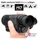 Cámara de visión nocturna 5x40 | Blanco y Negro | graba full HD