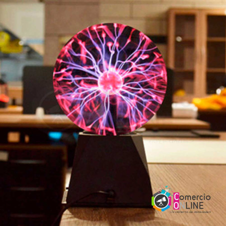 Lámpara de Plasma científica, con luz LED nocturna táctil | Ideal para decoración e iluminación o uso de relajación y calma