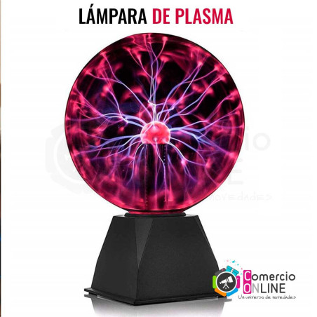 Lámpara de Plasma científica, con luz LED nocturna táctil | Ideal para decoración e iluminación o uso de relajación y calma