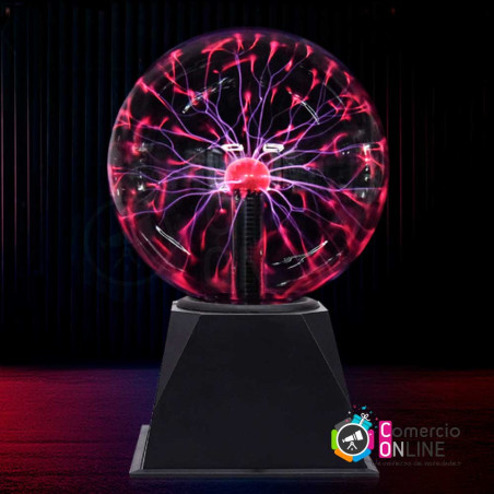 Lámpara de Plasma científica, con luz LED nocturna táctil | Ideal para decoración e iluminación o uso de relajación y calma
