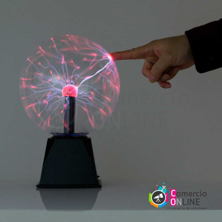 Lámpara de Plasma científica, con luz LED nocturna táctil | Ideal para decoración e iluminación o uso de relajación y calma